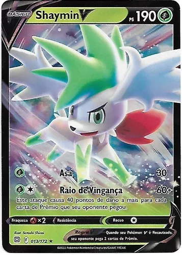 Card Pokemon Shaymin V Original Copag