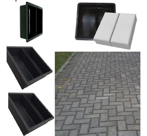 50 Formas De Tijolinho Paver Dupla 20x10x6 Bloquete Brasil