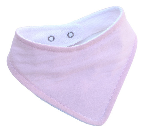 Imagen 2 de 10 de Pack X5 Babero Bandana Liso Doble Broche Somos Fabricantes