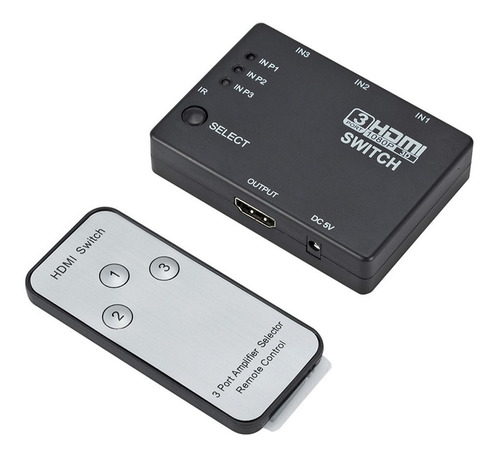 Switch Hdmi Selector 3x1 Full Hd 1080p +control