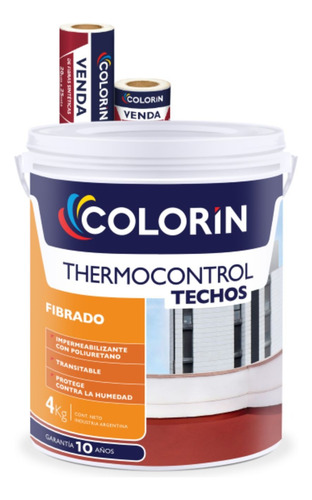Thermocontrol Colorin Techos Aislante Termico Membrana 20kg