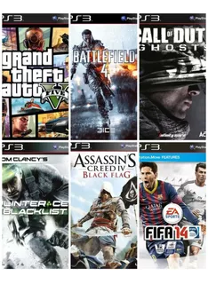 Gta V + Call Of Duty Ghost + Battlefield + Extra Juegos Ps3
