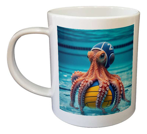 Taza Plastico Pulpo Waterpolo Deporte Acuatico Sport M4