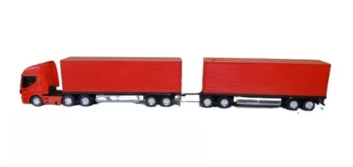 Caminhao Brinquedo Iveco S Way Hi Way Bau Dolly 9 Eixo Carga