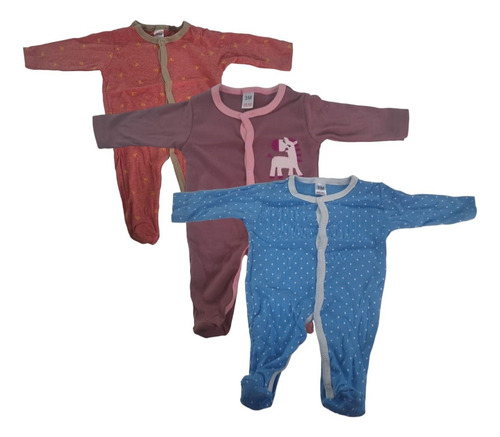 Pack 3 Pijamas Ositos Bebe Algodon Rib