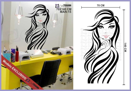 Imagem 3 de 3 de Adesivo Papel Parede Gde Manicure Unha Super Lançamento Novo