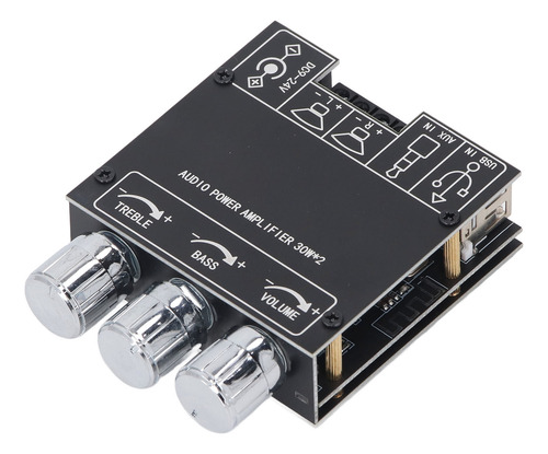Placa De Módulo Amplificador De Potencia De Sonido 2x30 W 2.