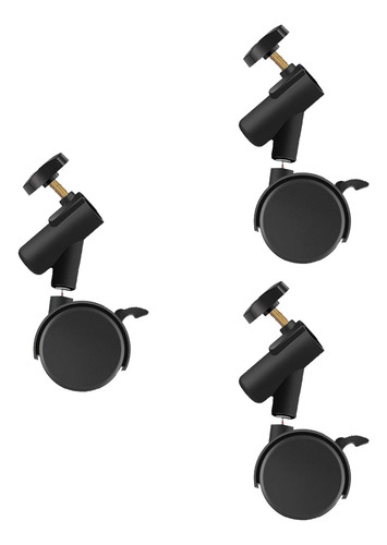 3pcs Ruedas De Soporte De Luz De Servicio Pesado Con 19 Mm