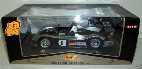 Audi R8 N° 8 Le Mans 1999 Escala 1:18 Maisto