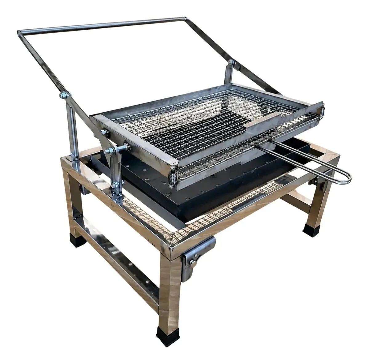 Churrasqueira Parrilla Inox Profissional Grelha Rotativa Churrasqueira Grelha Multirotativa