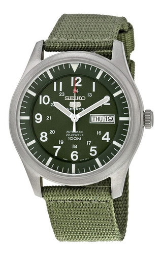 Reloj Seiko 5 Sports Verde Musgo Correa Nylon Snzg09