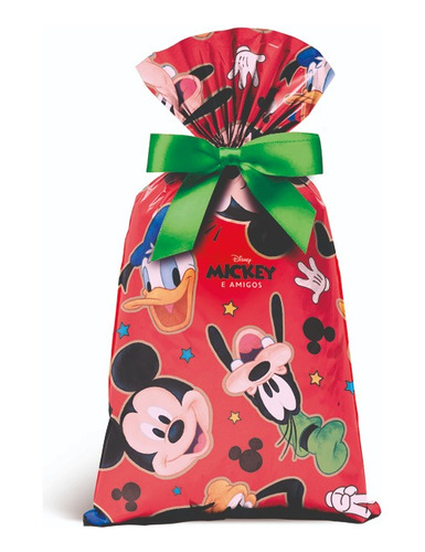 40 Unidades - Sacolinha Plástica Surpresa - Mickey Mouse