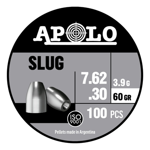 Balines Apolo Slug Cal 7.62 X 100 60gr