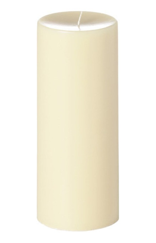 Vela De Columna Sin Perfume 4x10, Marfil, C/u