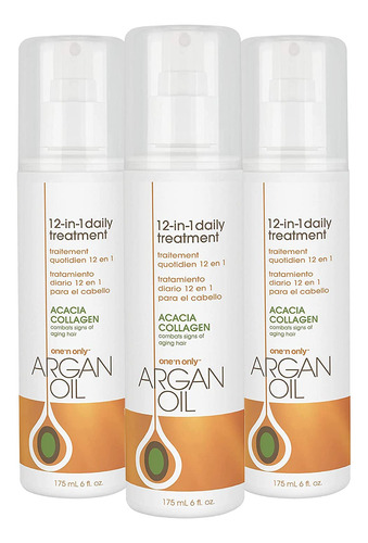Tratamiento De Aceite De Argán One 'n Only, 12 En 1, Diario,