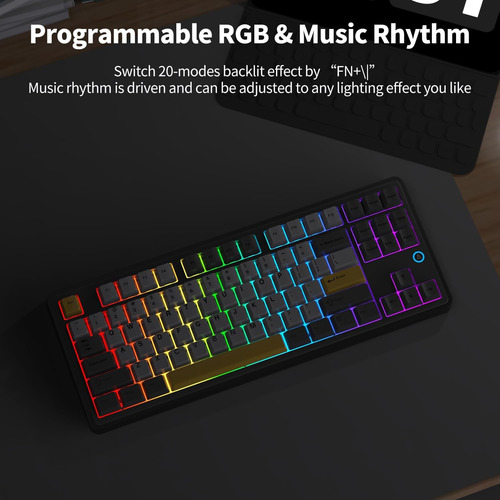 Ajazz Ak870 Tkl Hot Swap Junta Montaje Mecánico Teclado Mecá
