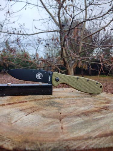 Cuchillo Esse Zancudo Framelock Grn/blk D2