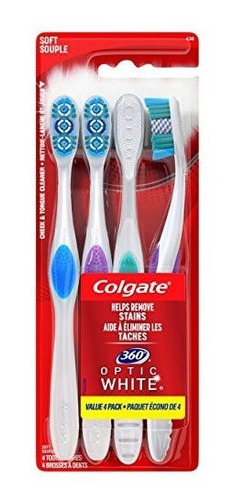 Colgate 360 ??optic White Whitening Cepillo De Dientes, Suav