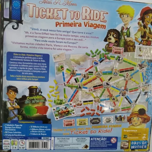 Ticket to Ride Primeira Viagem jogo