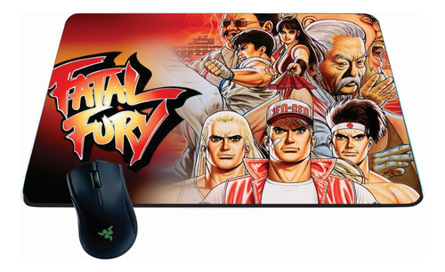 Mousepad Mouse Pad Gamer Fatal Fury Game Clássico - Grande 