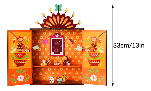 Juego De Cajas De Madera Q Day Of The Dead Ofrenda, Wooden D