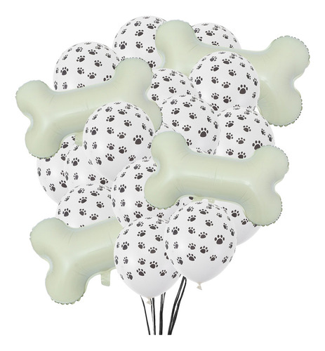 1 Juego De Globo De Fiesta Creativa En Forma De Hueso.