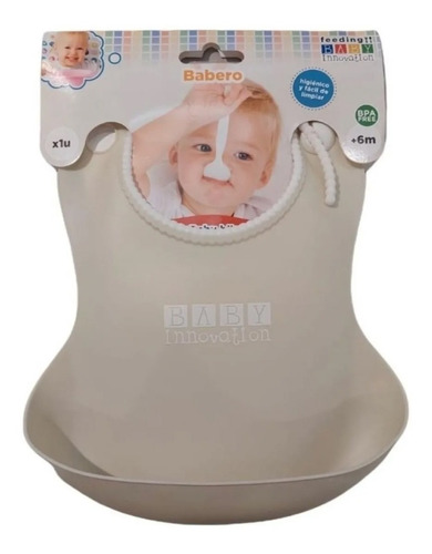 Babero Silicona Baby Innovation Impermeable Con Bolsillo