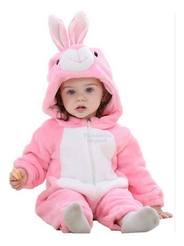 Pijama Disfraz De Conejo Kigurumi Para Bebe