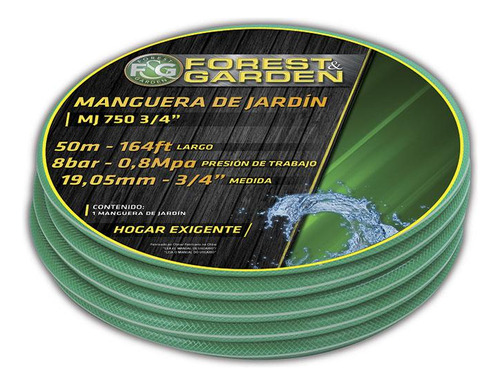 Manguera Forest Garden 50m 8bar 3/4  -mj7503/4