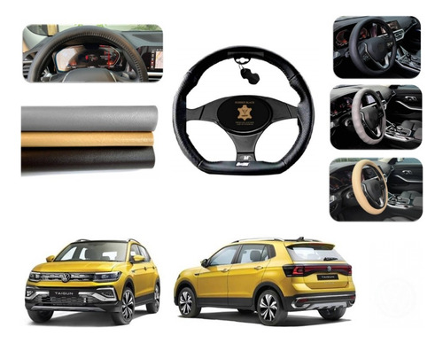Funda Cubre Volante Cuero Volkswagen Taigun 2022 A 2025