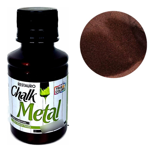 Tinta Restauro Chalk Metal True Colors 100ml Cor Cafe - 4954