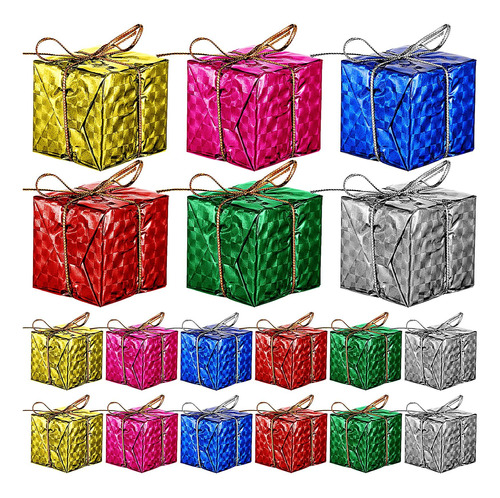 60 Cajas Pequenas Para Arbol De Navidad, Cajas De Regalo De