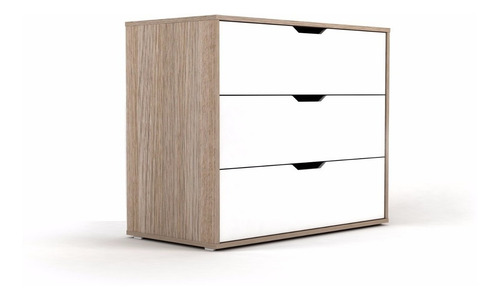 Imagen 3 de 9 de Comoda Cajonera 3 Cajones Dormitorio 80x70x45 Rabbit Kids