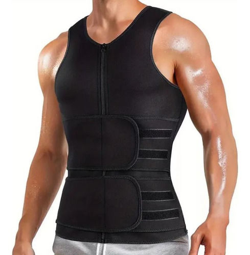 Faja Camisa Tipo Tanque De Compresión Para Hombre-2 Bandas