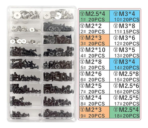 Juego De Tornillos Para Computadora Portatil Pc M2 M3 M2 5 T