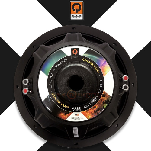 Subwoofer Quantum Audio Qwx2000-12d4 2000w 12 PuLG 4 Omhs