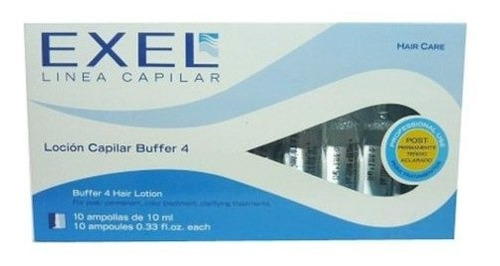 Ampolla Capilar Cabello Exel Buffer 4 Profesional 10 Ml