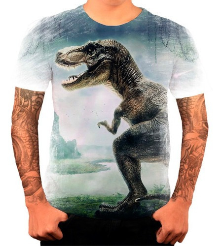 Camiseta Camisa Personalizada Dinossauro Pré História Hd 4