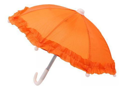 5 Mini Paraguas Para Casa De Muñecas, Paraguas En Naranja