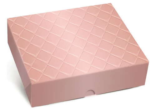 Caja Rose Gold Con Relieve 25x20cm 10u