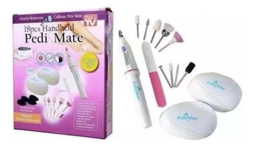 Kit Pedicure Manicure 18 Piezas Pedimate Elimina Callos