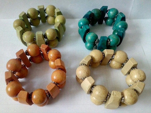 Pulseras O Brazaletes De Madera