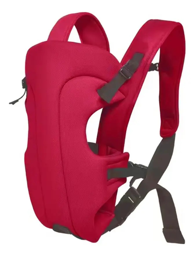 Canguru Para Bebê Confortável Para Passeios Ajustável Seguro Cor Rosa