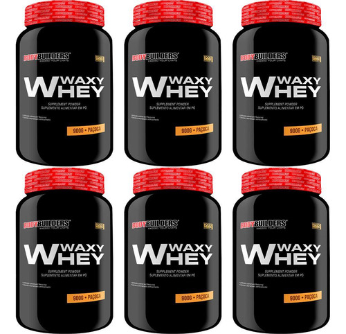 Kit 6x Whey Protein Waxy Whey 900g - Bodybuilders