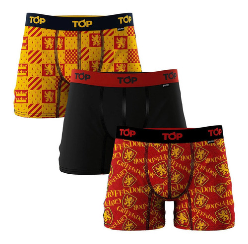 Pack 3 Boxer  Hombre Top Algodón Harry Potter