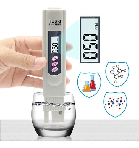 Medidor Tds Calidad Pureza Del Agua + Pilas Incluidas