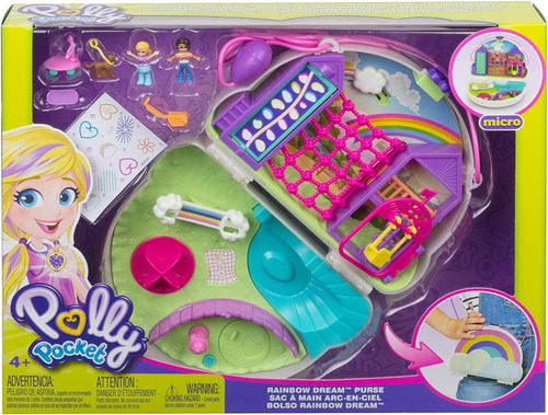 Polly Pocket Set Micro Estuche Bolsa De Ensueño Arcoiris