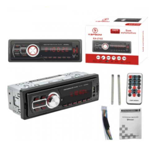 Radio Automotivo Kapbom Bluetooth Entrada Usb