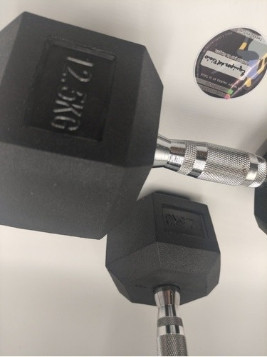 Imagen 5 de 5 de Mancuernas Hexagonales 12.5kg