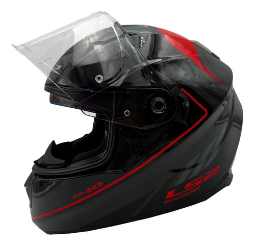 Casco Ls2 320 Stream Ggio Gris Rojo Integral 999motos